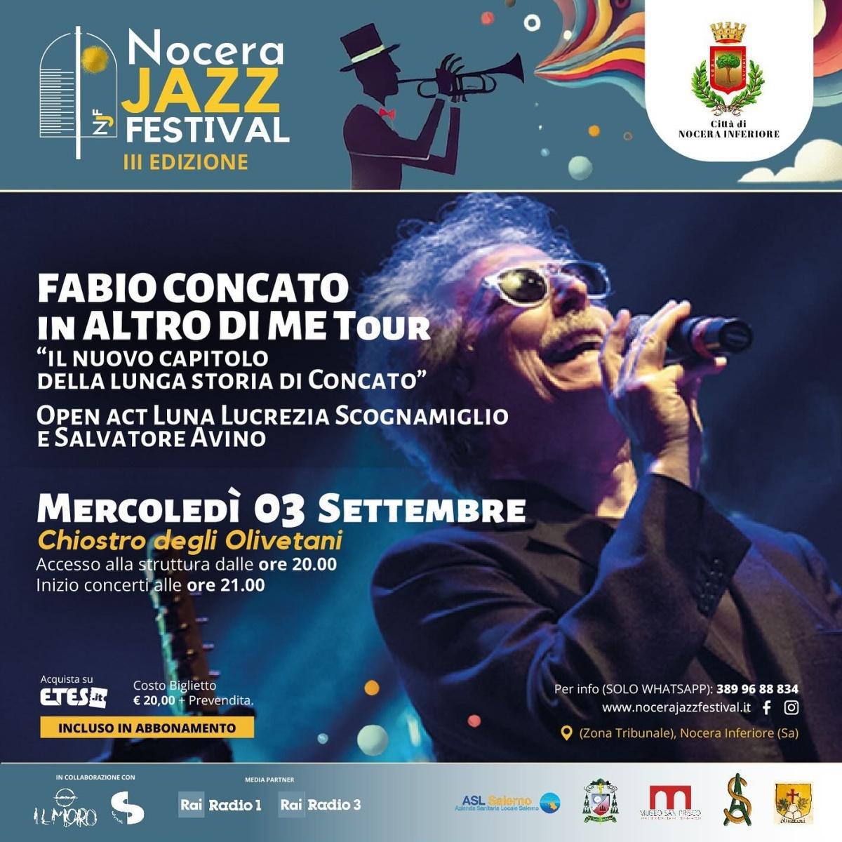 Fabio Concato in Altro di Me Tour "Il Nuovo Capitolo della Lunga Storia di Concato" open act Luna Lucrezia Scognamiglio e Salvatore Avino