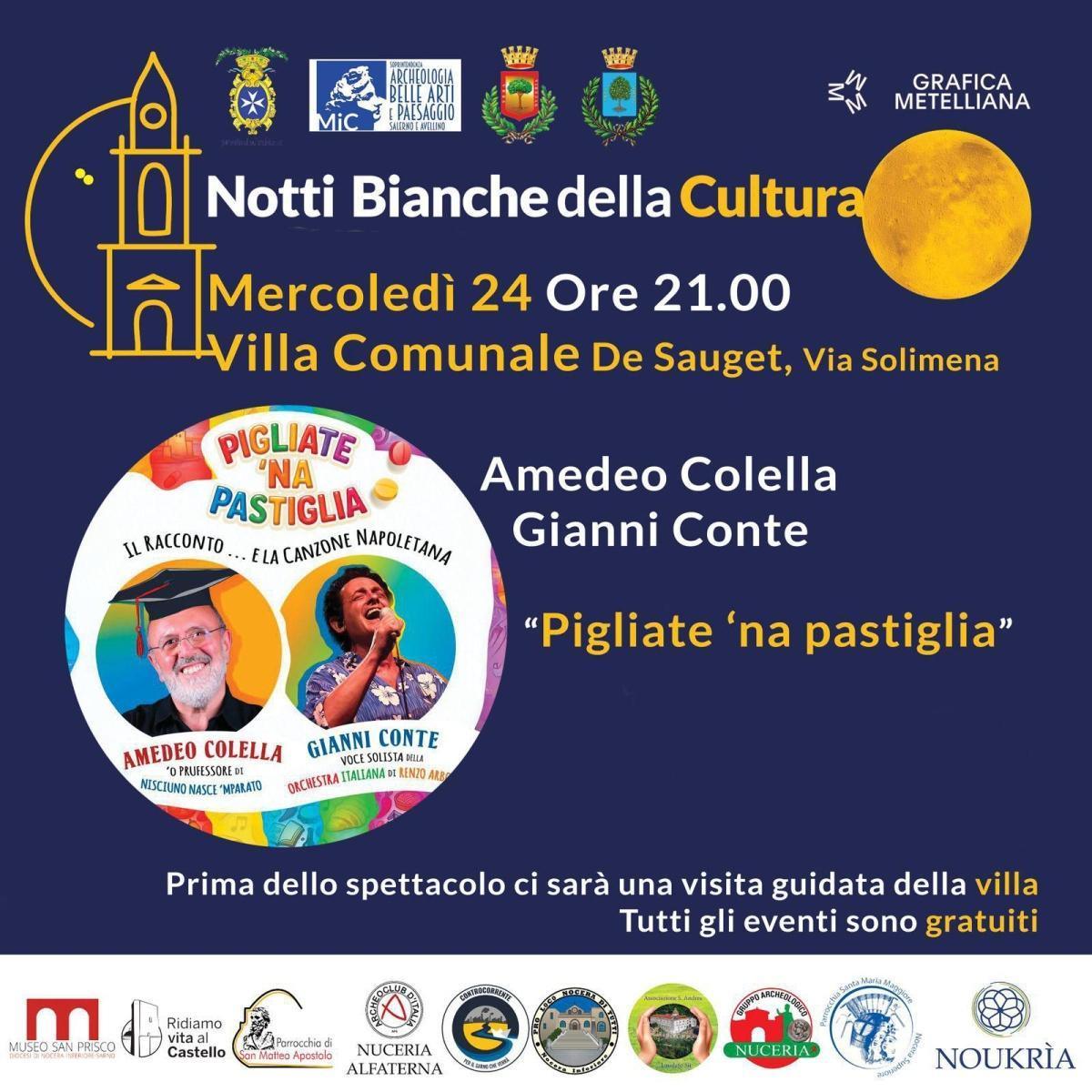 “Pigliate ‘na pastiglia” con Amedeo Colella e Gianni Conte (inizio ore 21.00)
