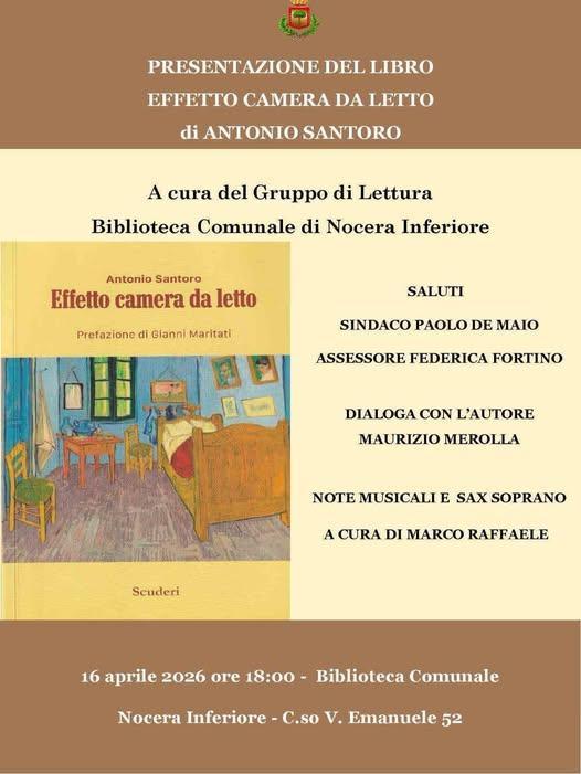 Presentazione del libro di Antonio Santoro "Effetto camera da letto" (inizio ore 18:00)