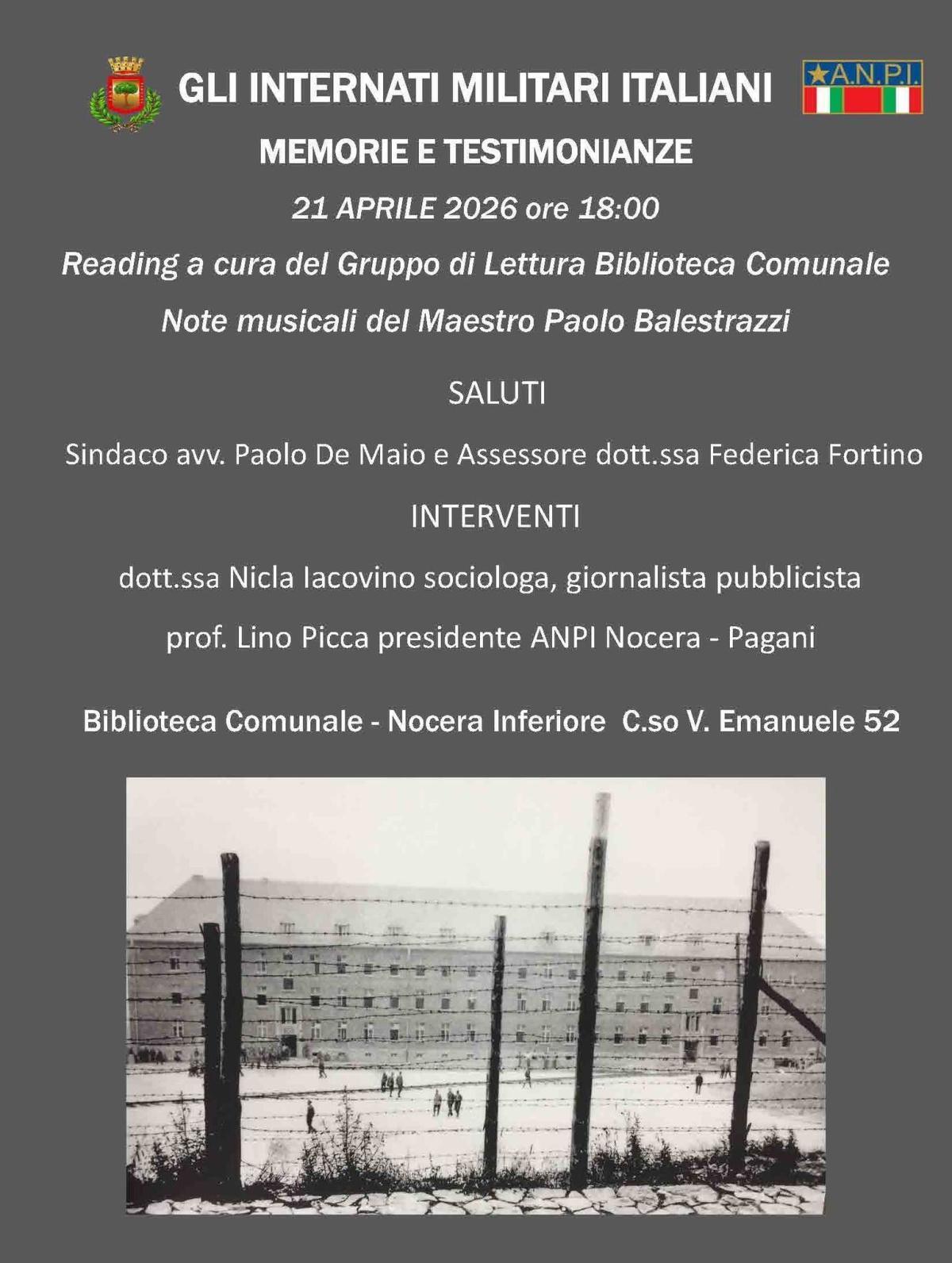 Gli Internati Militari Italiani - Memorie e Testimonianze (inizio ore 18.00)
