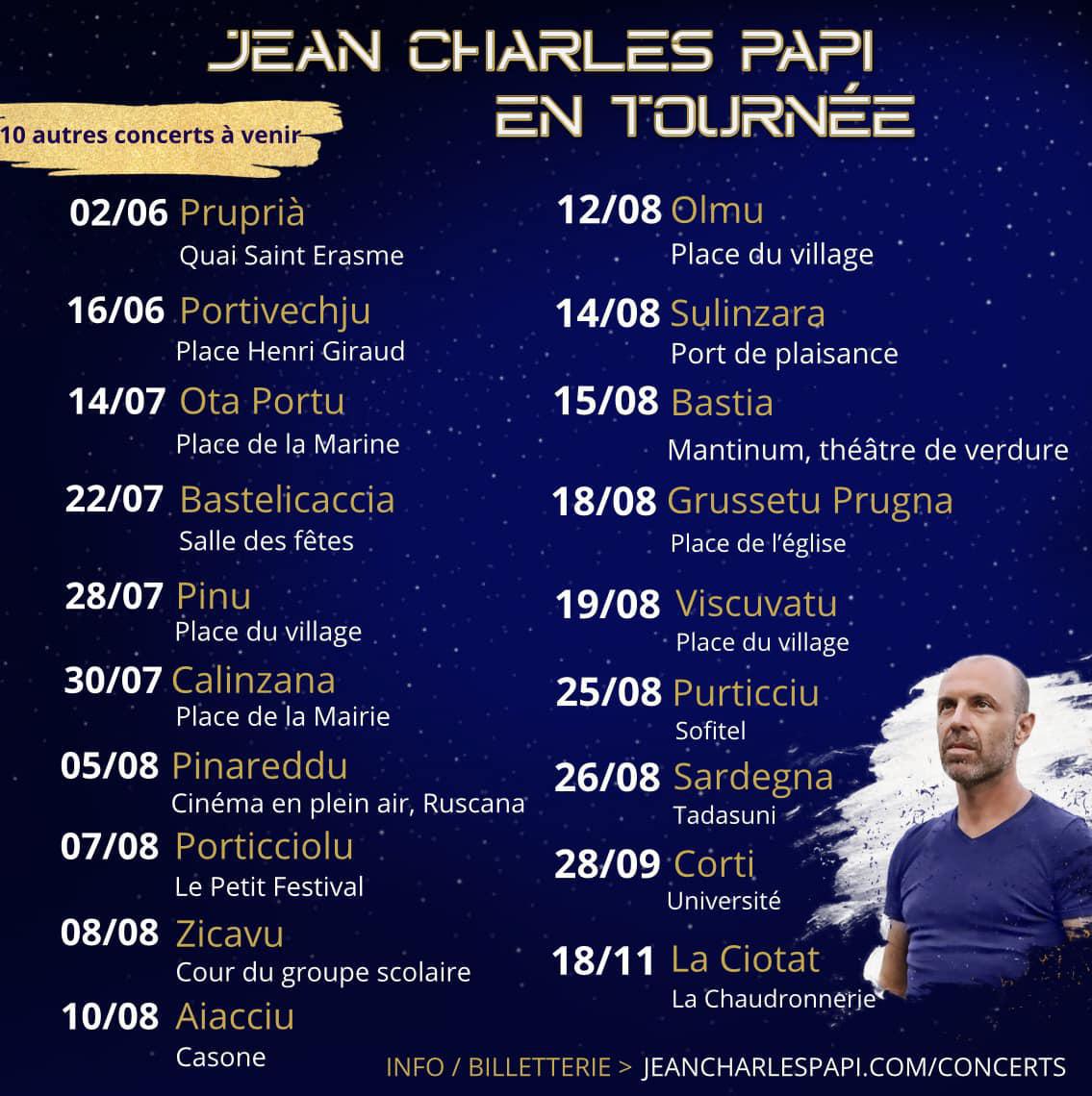 Jean-Charles Papi | Tournée Corse 2023 Jean-Charles Papi | Tournée Corse 2023