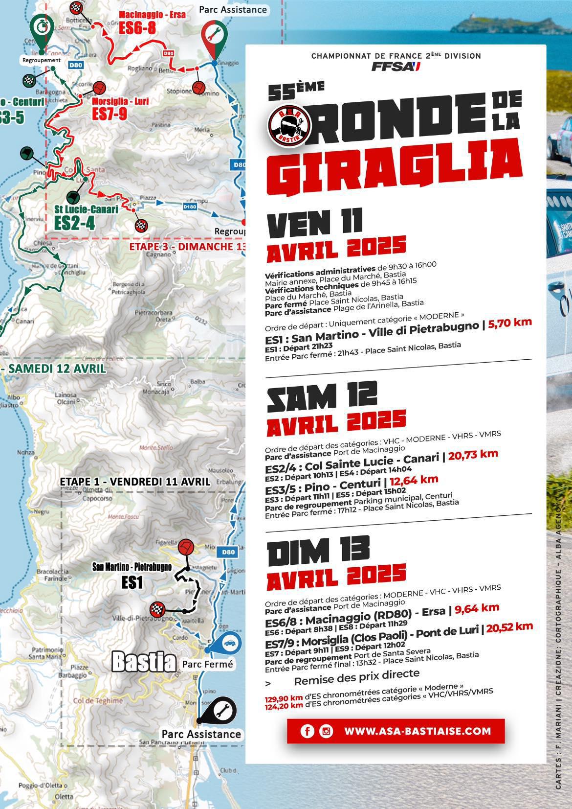 55ème RALLYE RONDE DE LA GIRAGLIA 55ème RALLYE RONDE DE LA GIRAGLIA