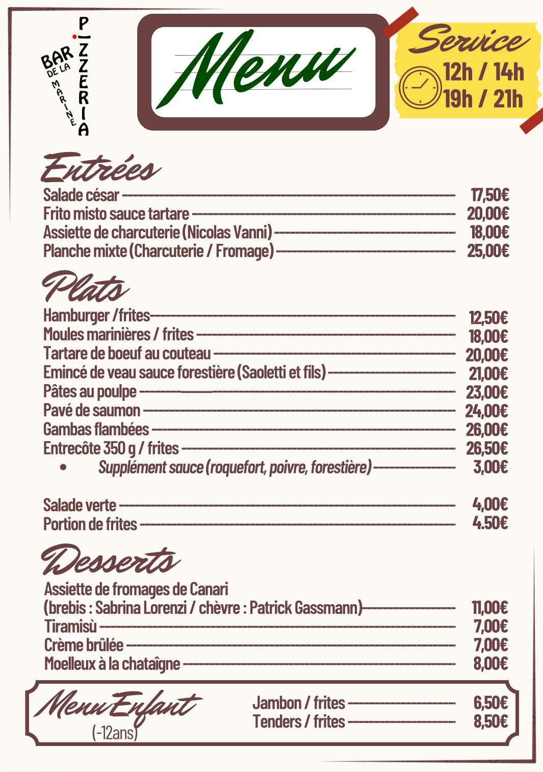 Bar Pizzeria de la Marine