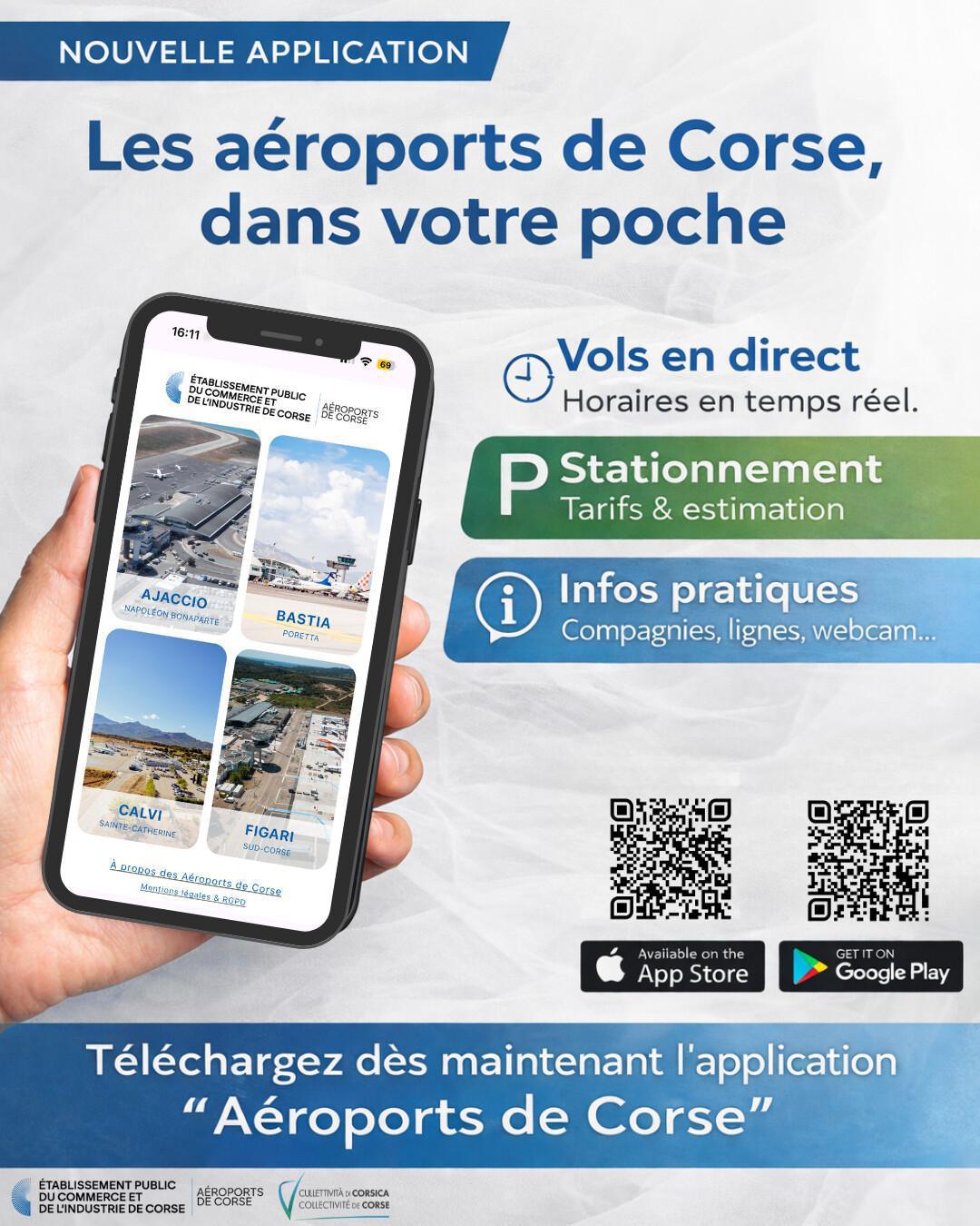 Les Aéroports de Corse | Nouvelle Appli Les Aéroports de Corse | Nouvelle Appli