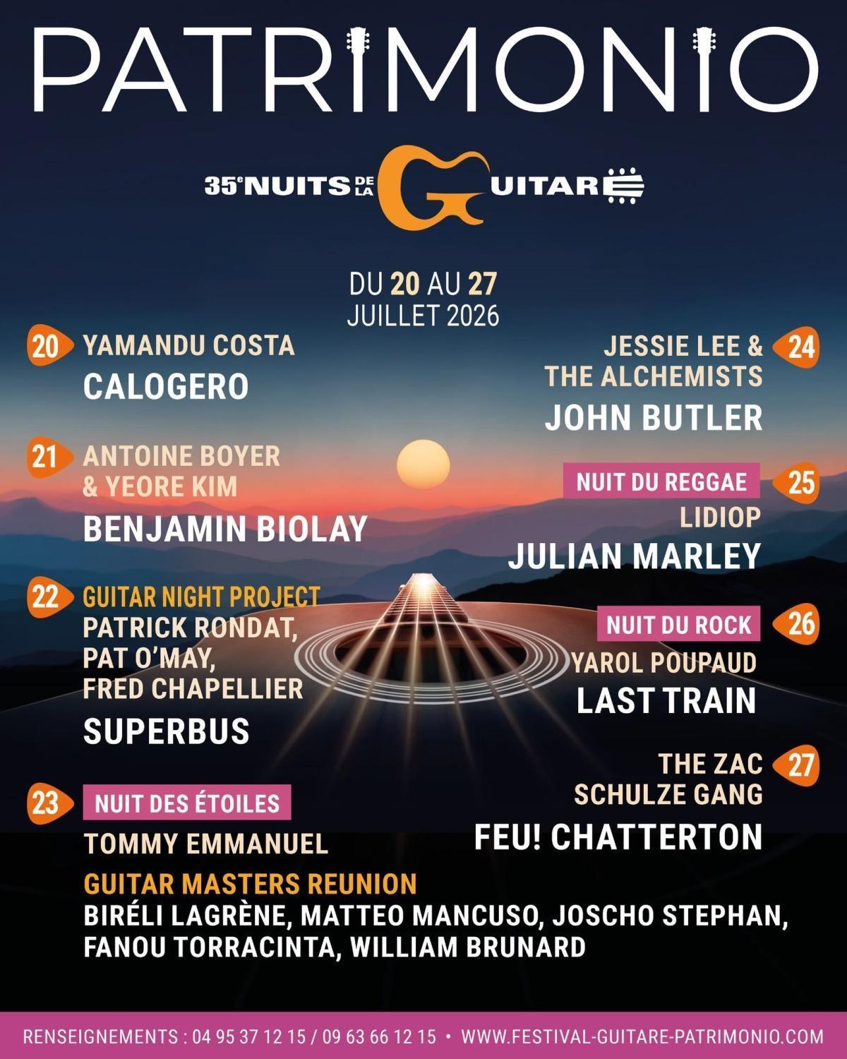 Les nuits de la Guitare | Patrimonio Les nuits de la Guitare | Patrimonio