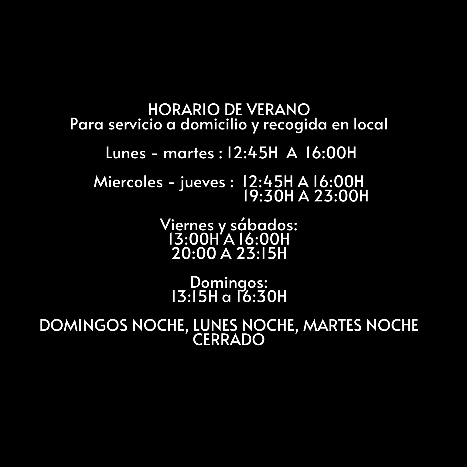 Horario de Verano
