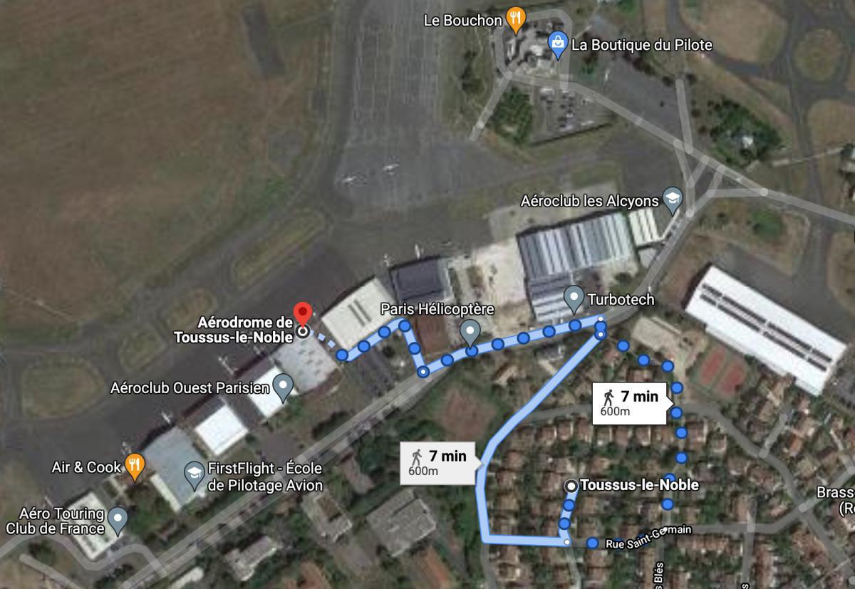 LFPN Toussus le Noble ⛽️ Total - 👑 🏘🚶🏻♂️ 🍴 🚍 < 2 km LFPN Toussus le Noble ⛽️ Total - 👑 🏘🚶🏻♂️ 🍴 🚍 < 2 km