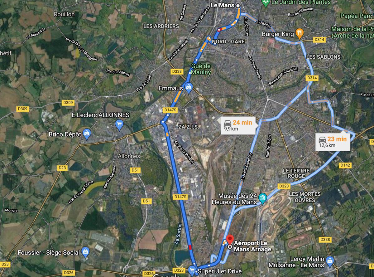 LFRM Le Mans Arnage ⛽️ H24 Total - 🥪 🚍 < 2 km LFRM Le Mans Arnage ⛽️ H24 Total - 🥪 🚍 < 2 km