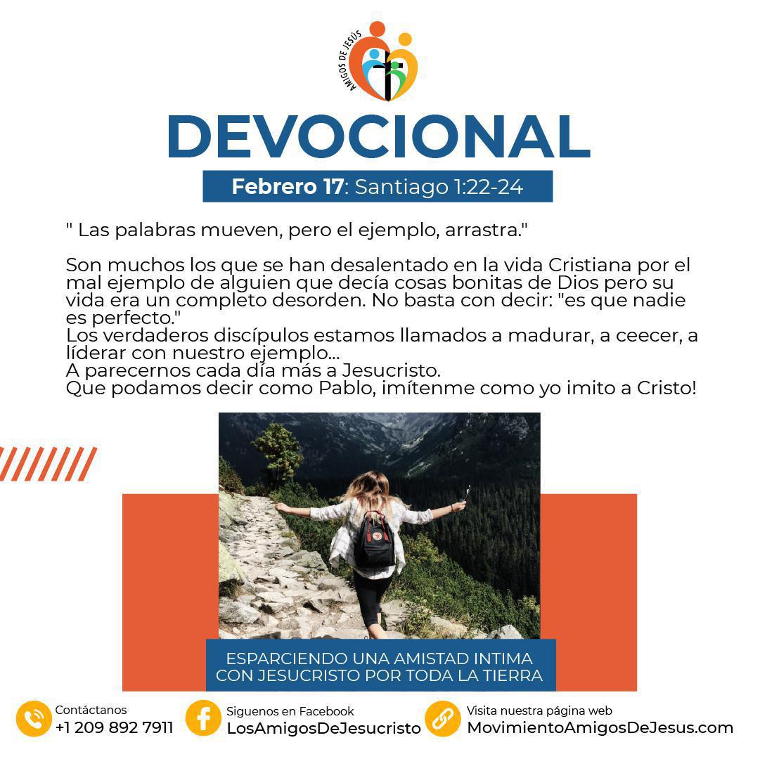 Lectura de hoy / Santiago 1:22-24 Lectura de hoy / Santiago 1:22-24