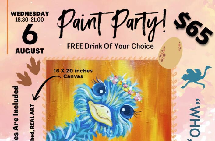 WHO, ME?.. – PAINT & SIP PARTY AT OLIVIA