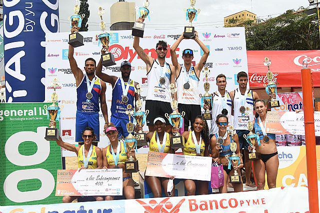 Colombia, plata en el la sexta parada el Circuito Sudamericano de Voleibol Playa