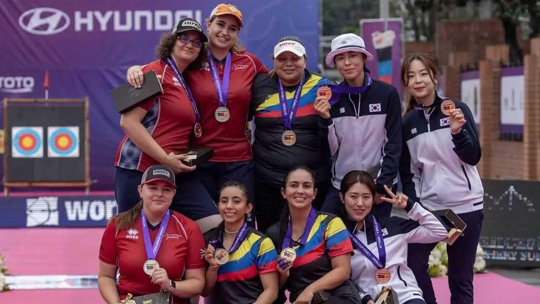 Colombia cerró con tres medallas la cuarta parada de la Copa Mundo de Tiro con Arco