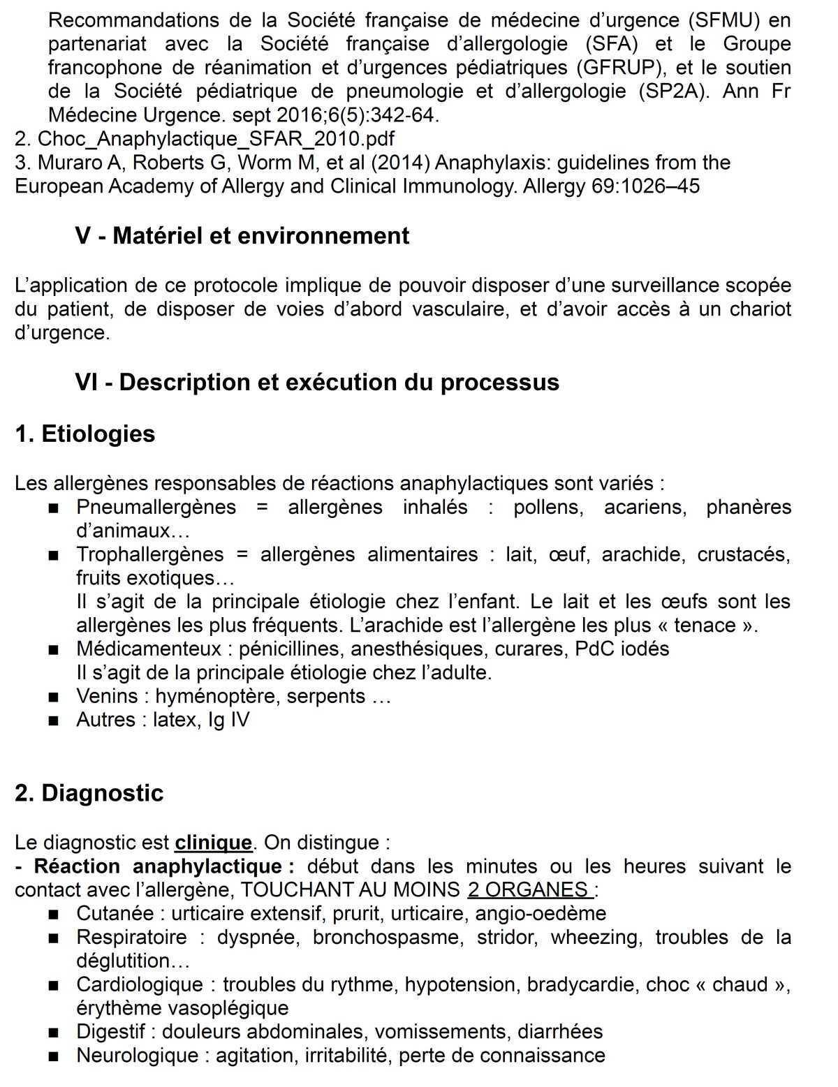 Choc Anaphylactique