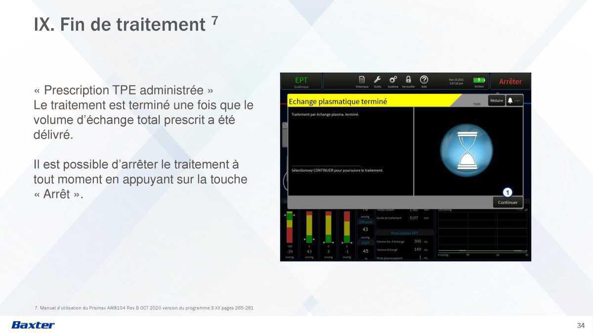 Prismax : Echanges Plasmatiques