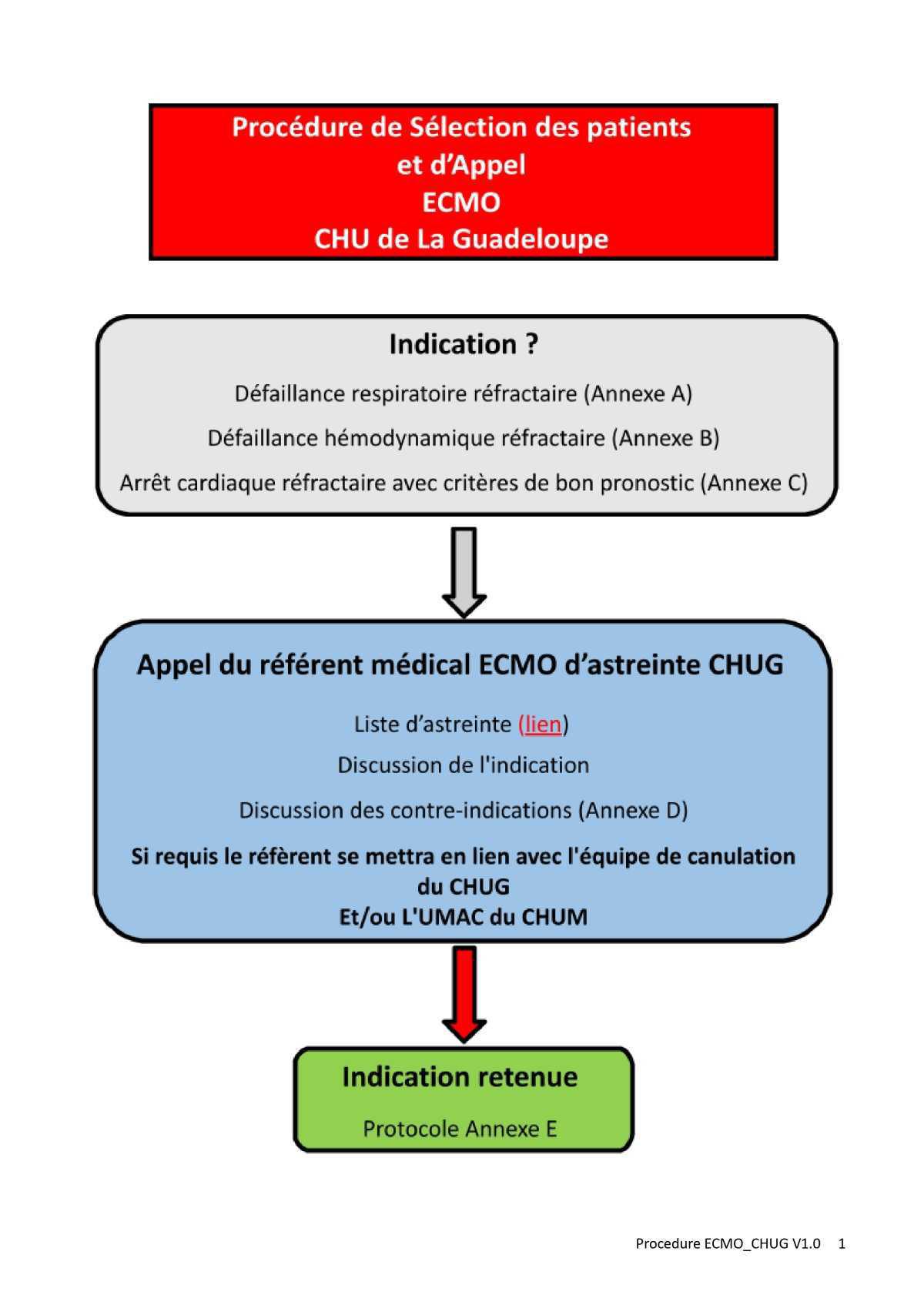 Procédure ECMO au CHUG