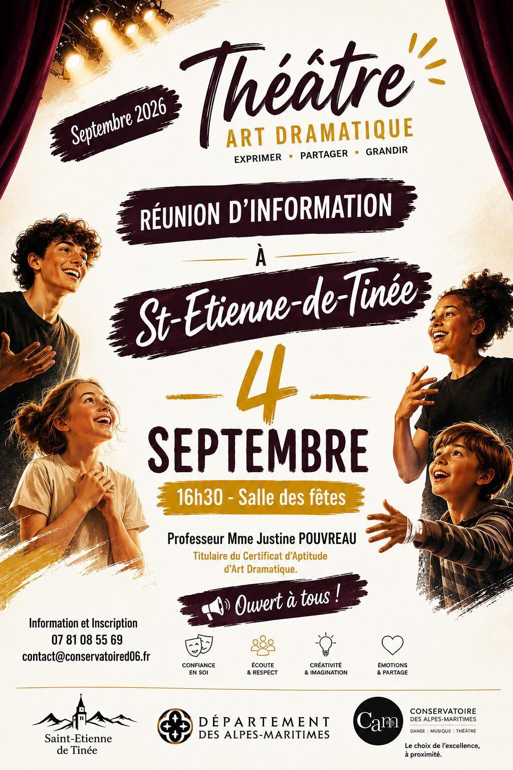 Théâtre Réunion d'information
