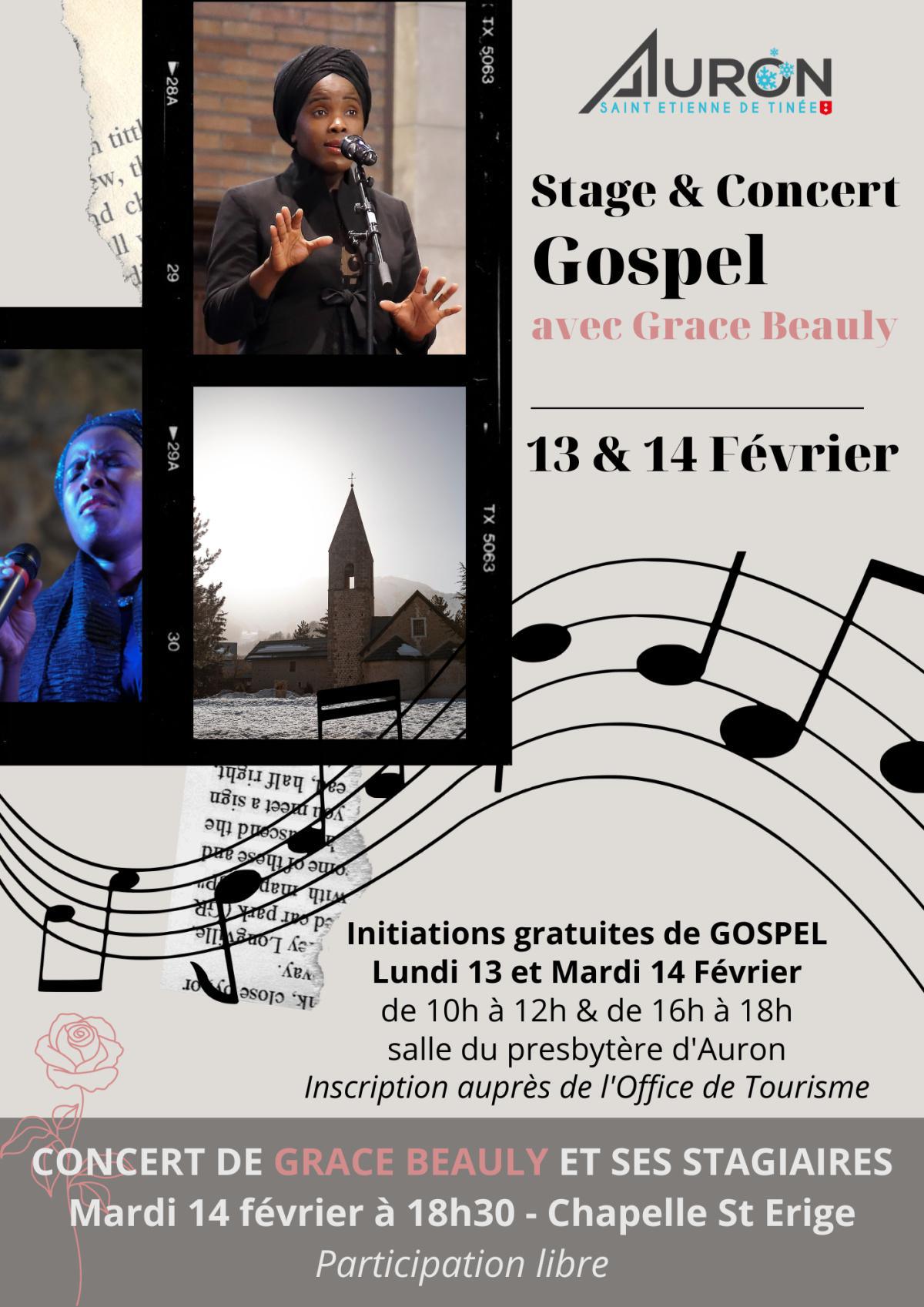 Stage et Concert Gospel 13 & 14 février