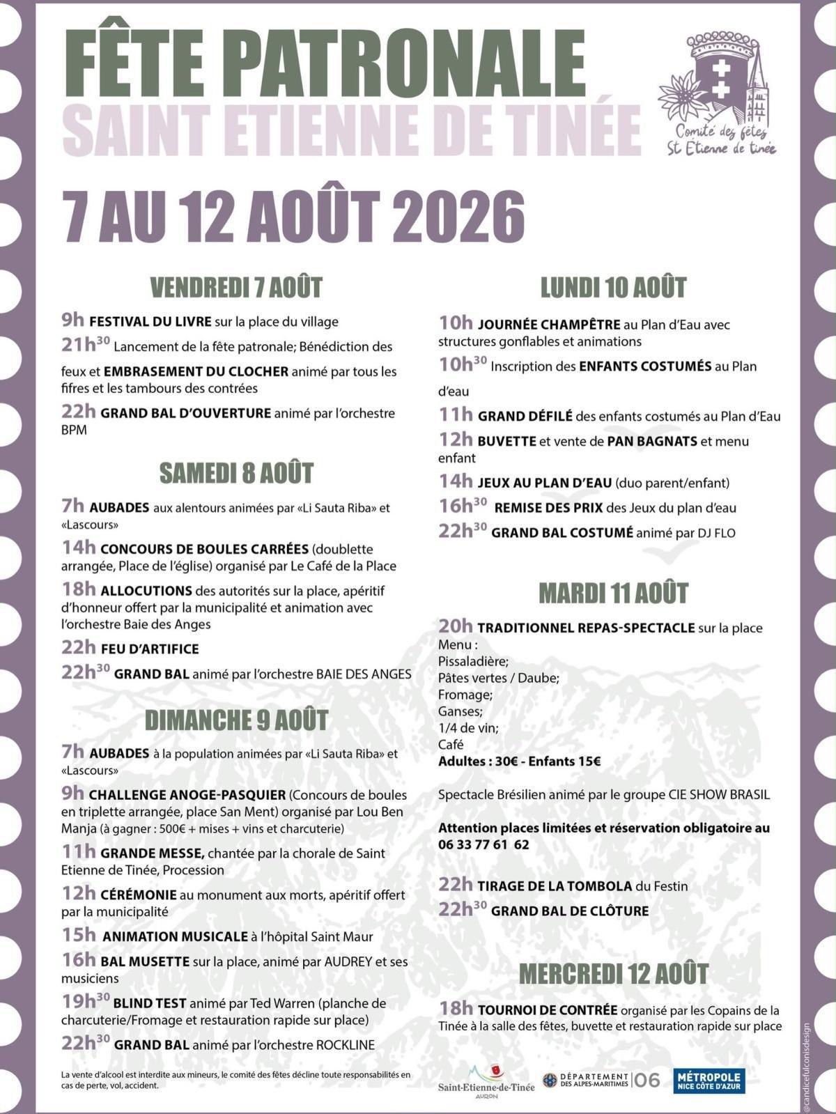 Fête Patronale de St Etienne de Tinée