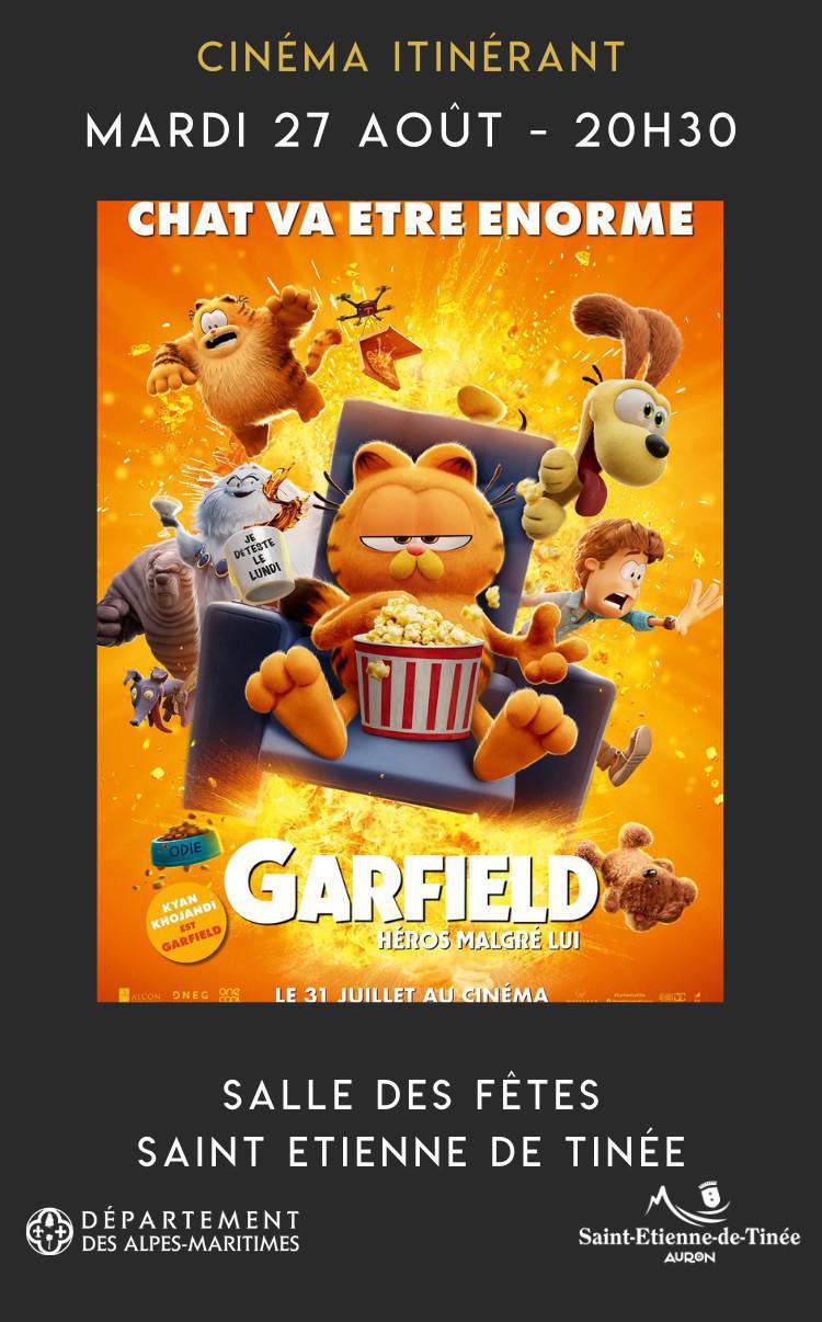 Cinéma Itinérant "Garfield : Héros malgré lui" Cinéma Itinérant "Garfield : Héros malgré lui"