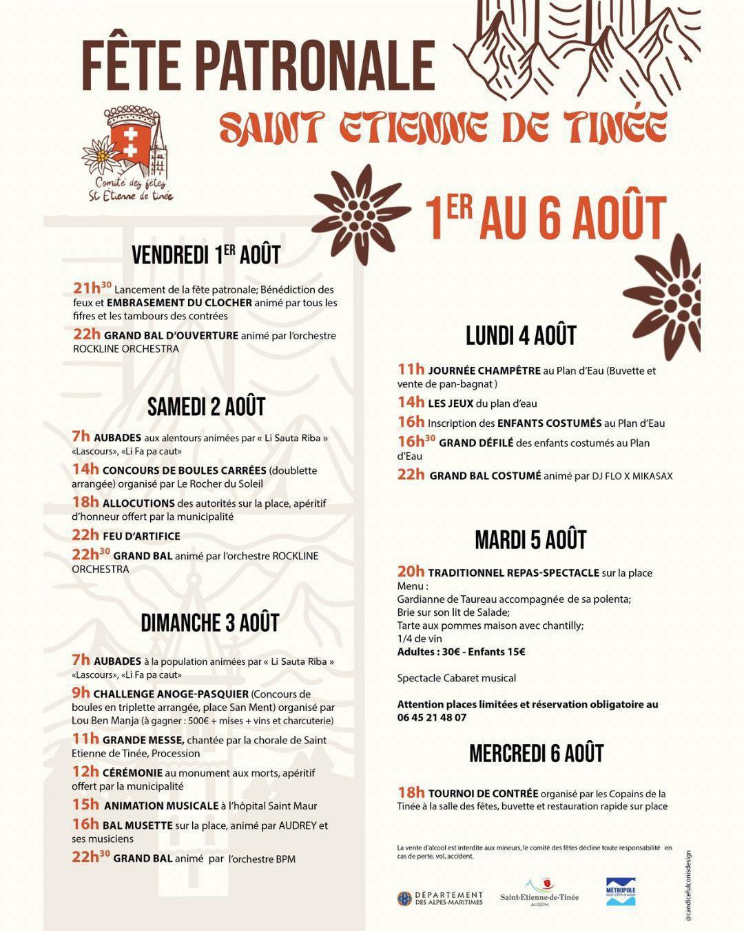 Les Fêtes Patronales et Bals 2025 Les Fêtes Patronales et Bals 2025