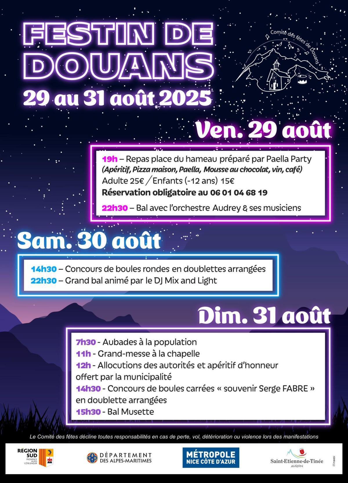 Les Fêtes Patronales et Bals 2025 Les Fêtes Patronales et Bals 2025