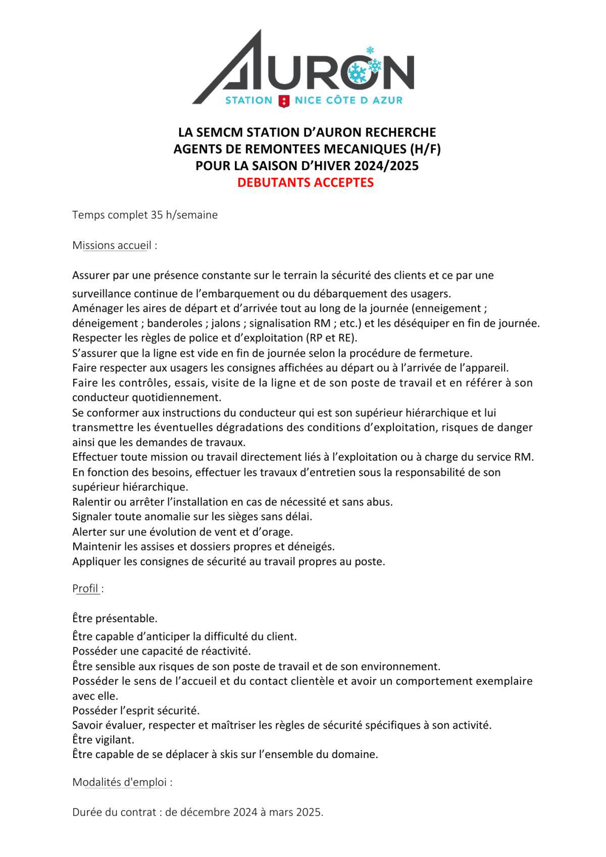 Offres d'Emploi 