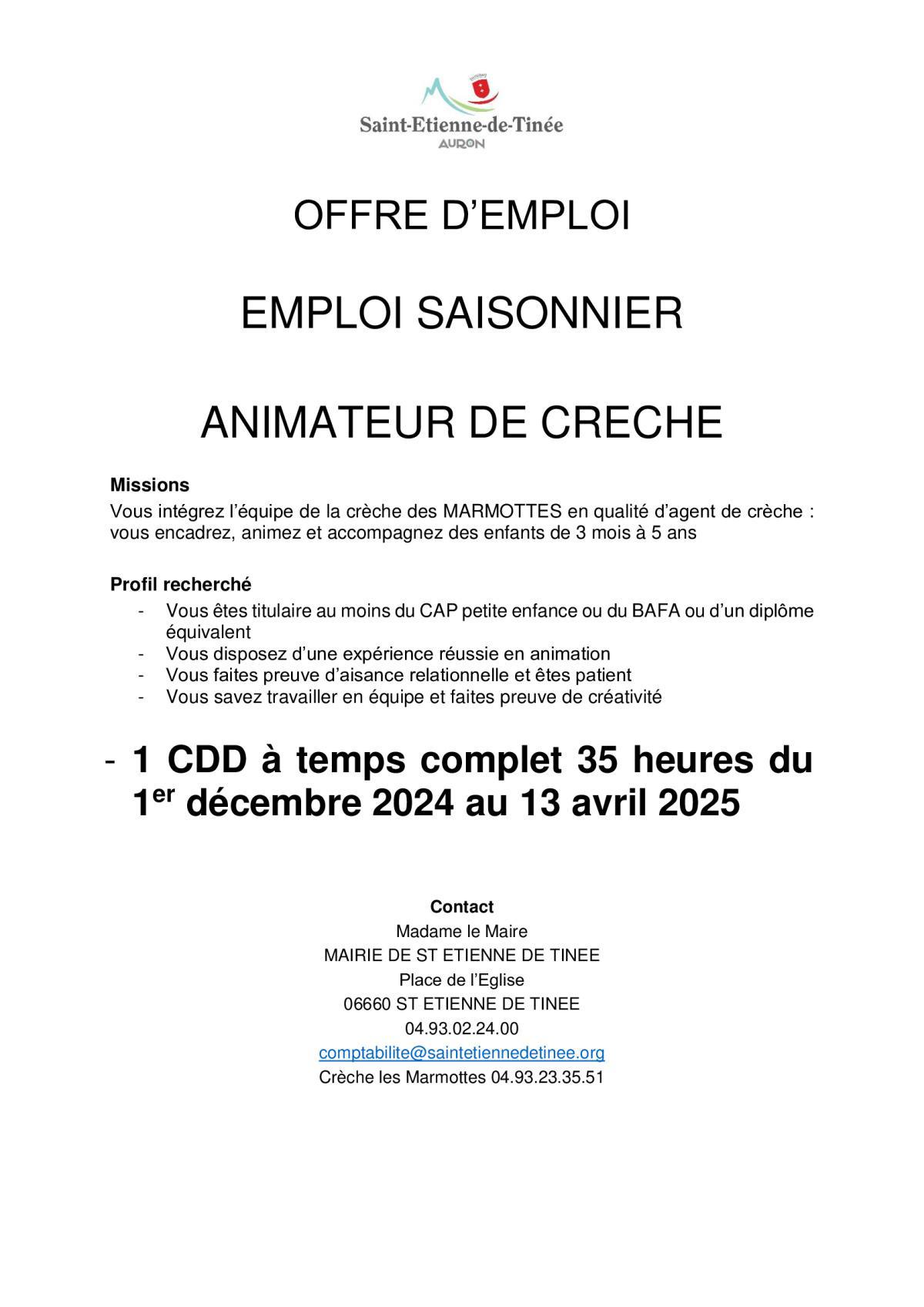 Offres d'Emploi 