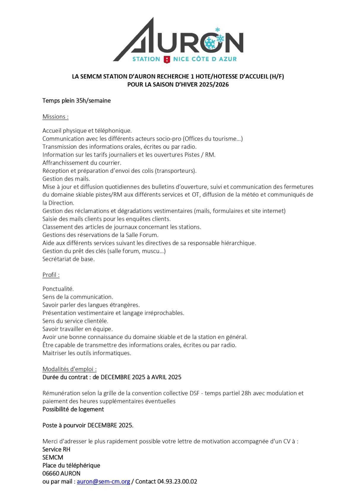 Offres d'Emploi 