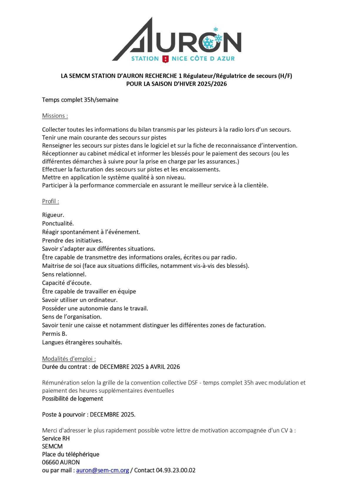 Offres d'Emploi 