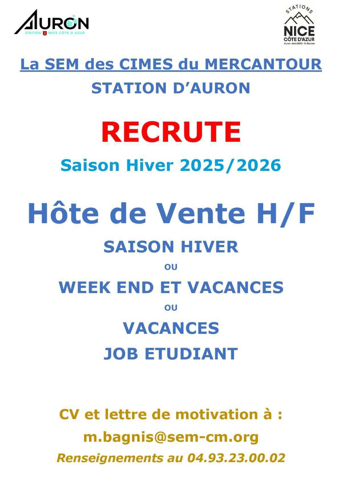 Offres d'Emploi 