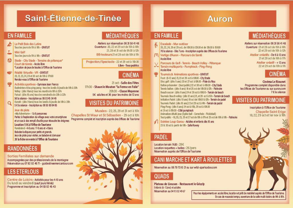 Evènements / Informations à venir 