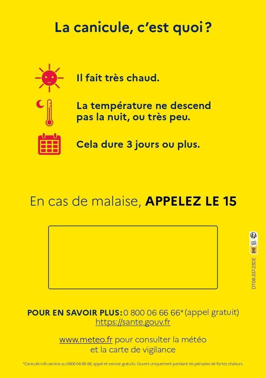Vigilance ORANGE "Canicule" 