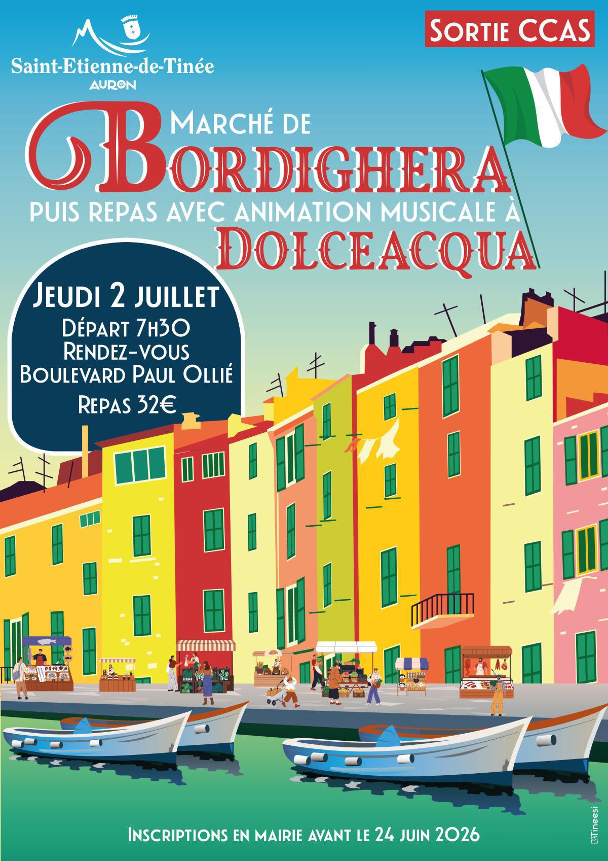 Marché de Bordighera Sortie CCAS