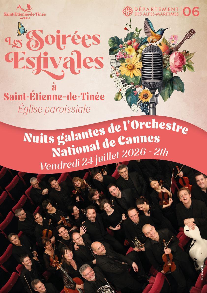 Les Soirées Estivales "Nuits galantes de l'orchestre national de Cannes"