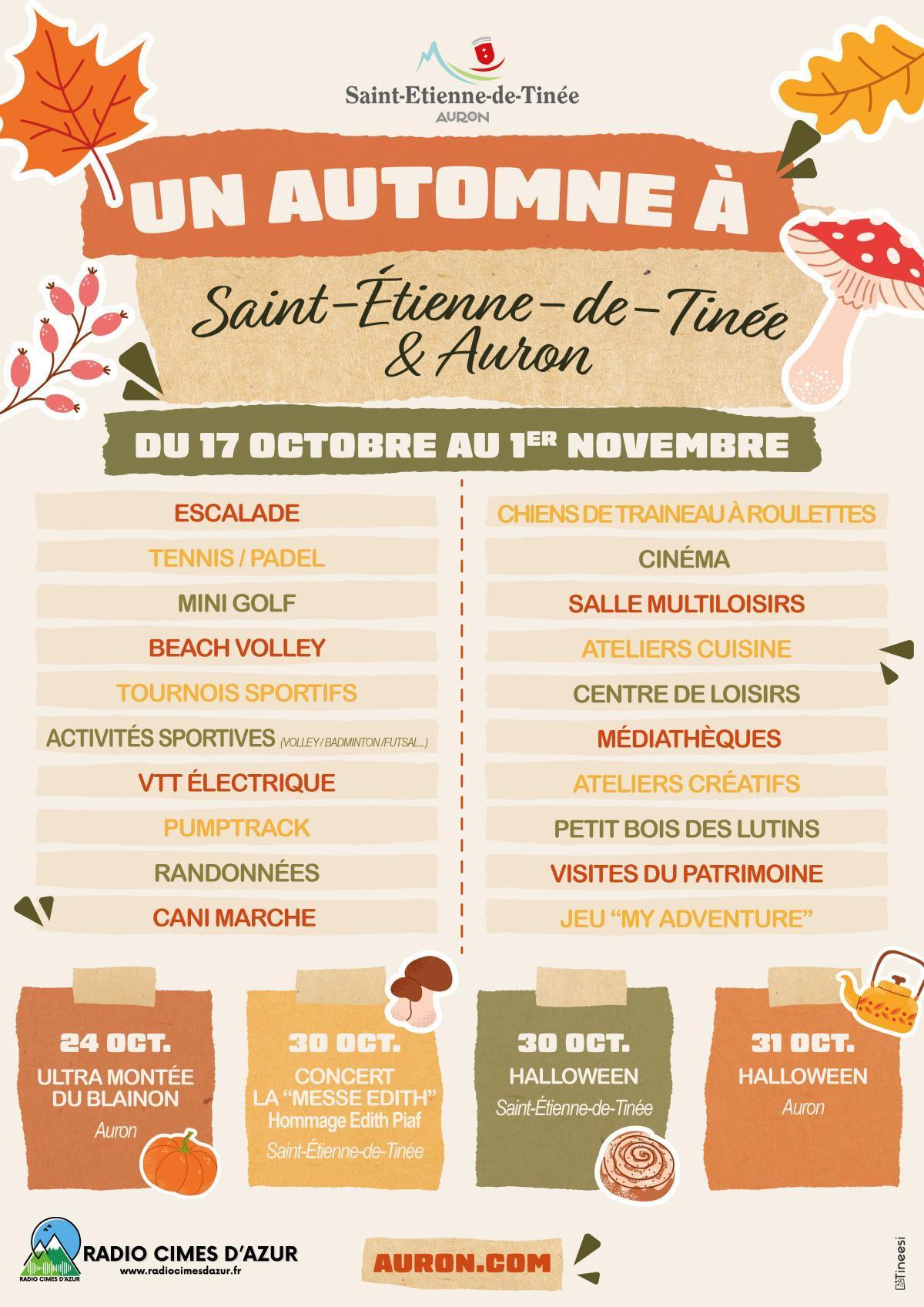 Un Automne à St Etienne de Tinée Auron