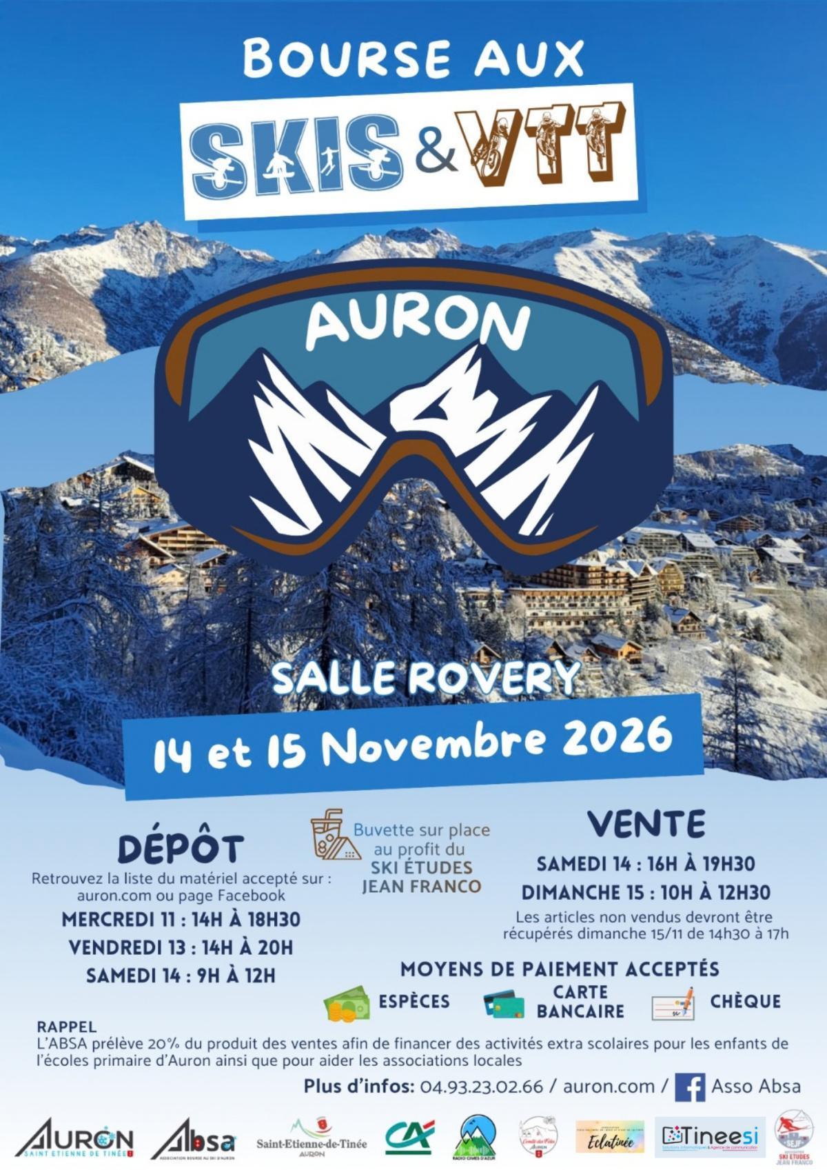 Bourse aux Skis & VTT à Auron ⛷️🚵