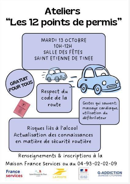 Ateliers "les 12 points de permis"
