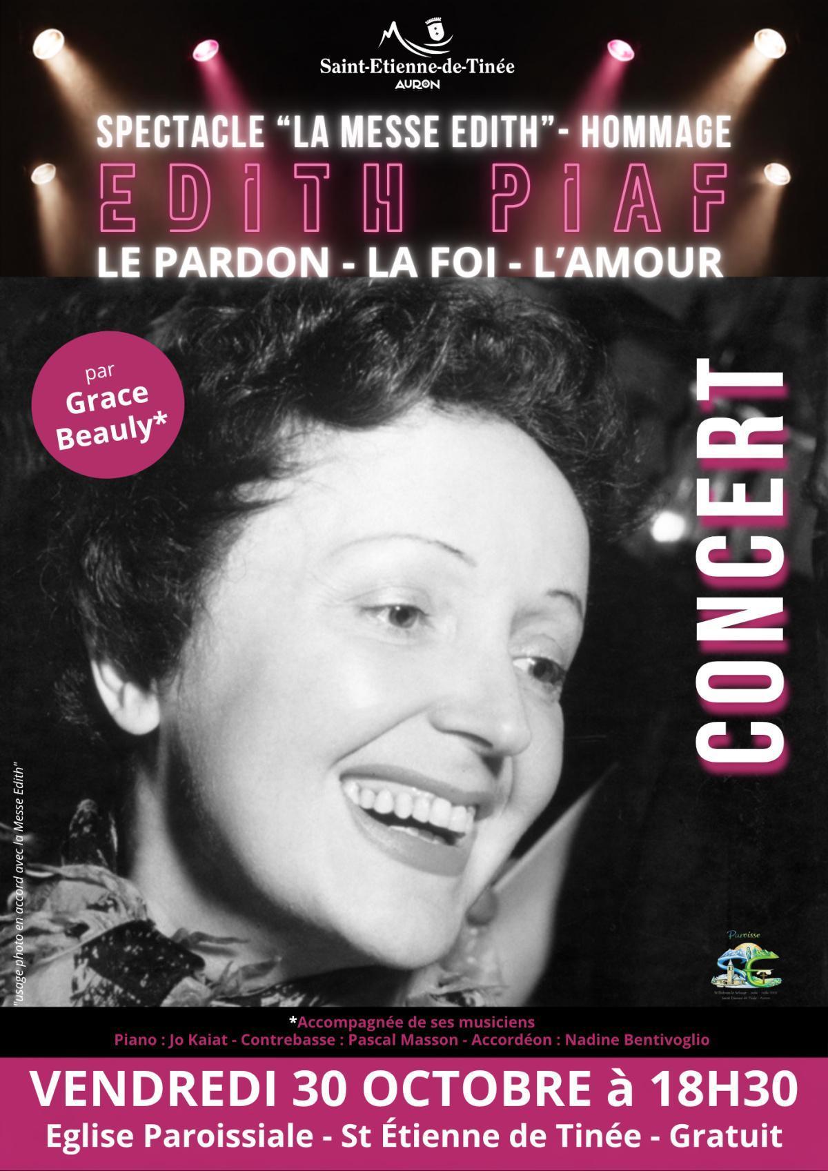 Spectacle "La Messe Edith" Hommage Edith Piaf