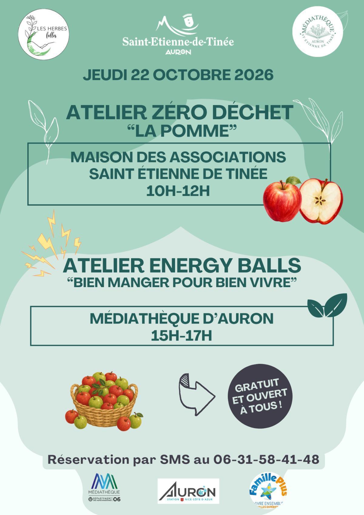 Ateliers "Zéro déchet" & "Bien manger"