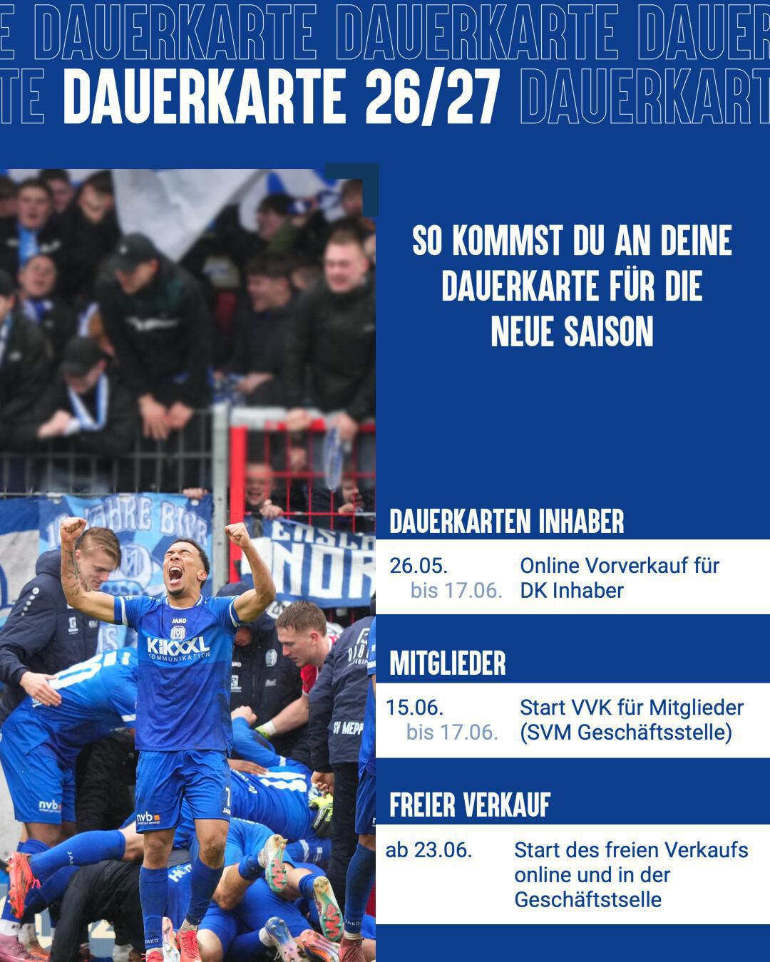 Der Dauerkartenverkauf startet! - Alle Infos zu Dauerkarten! Der Dauerkartenverkauf startet! - Alle Infos zu Dauerkarten!