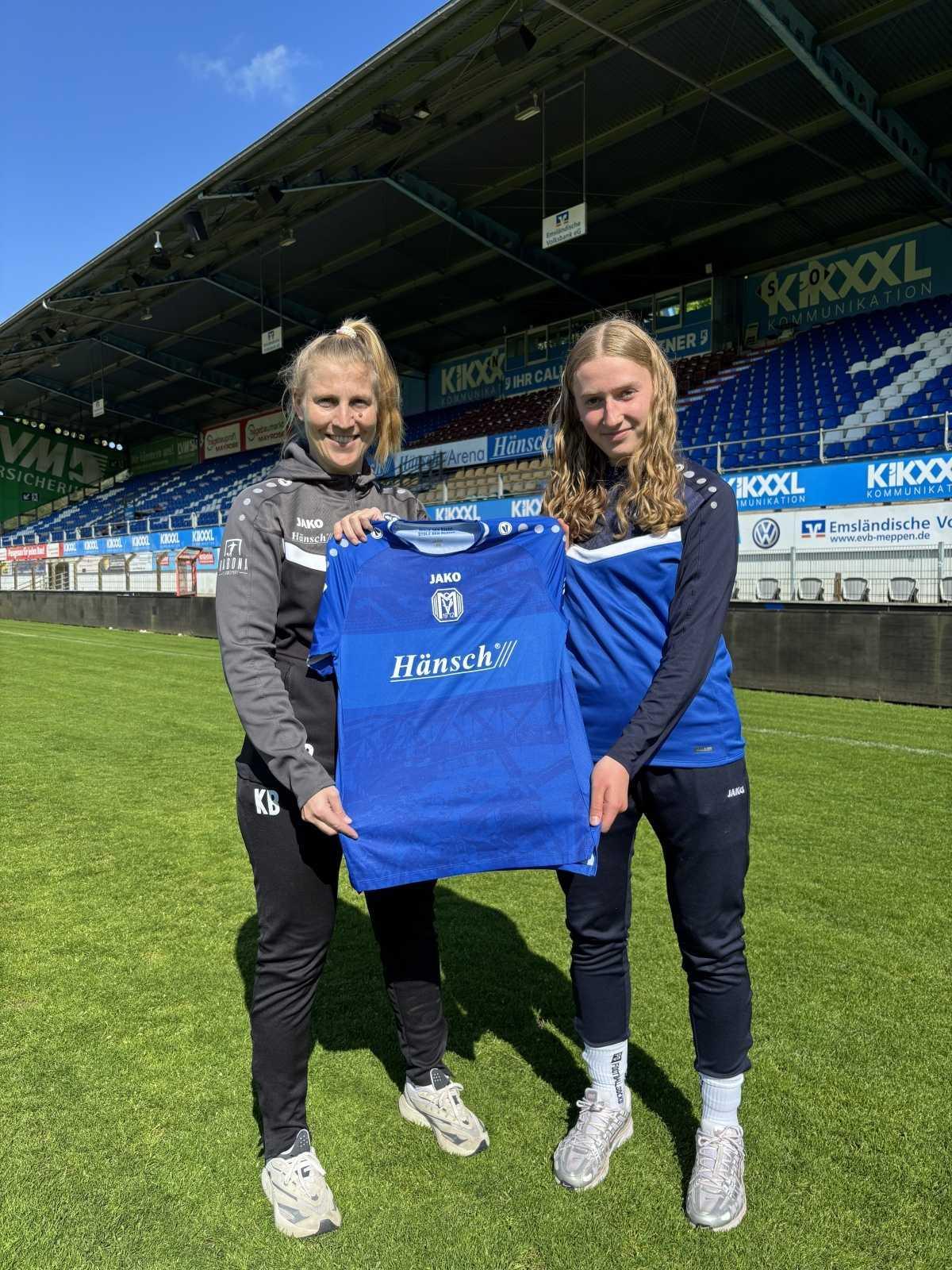 SV Meppen stattet Mirja Langen mit Vertrag aus