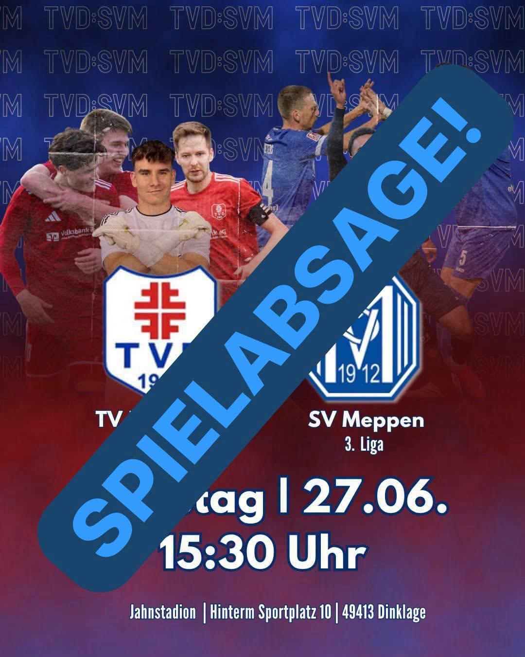 Spielabsage in Dinklage