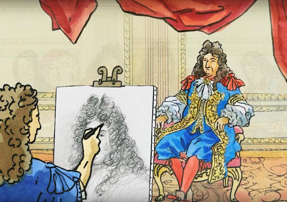  A portrait of Louis XIV