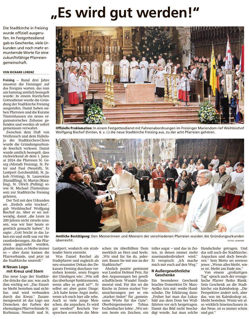 Gründung der Stadtkirche Freising Gründung der Stadtkirche Freising