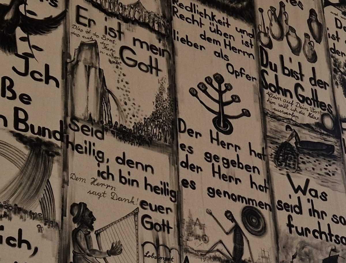 Ein riesiges Bildertuch – nur für sechs Wochen Ein riesiges Bildertuch – nur für sechs Wochen