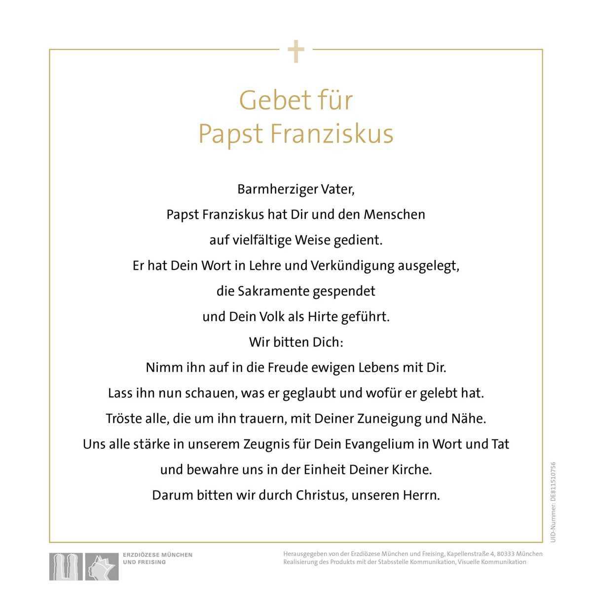 Wir trauern um Papst Franziskus