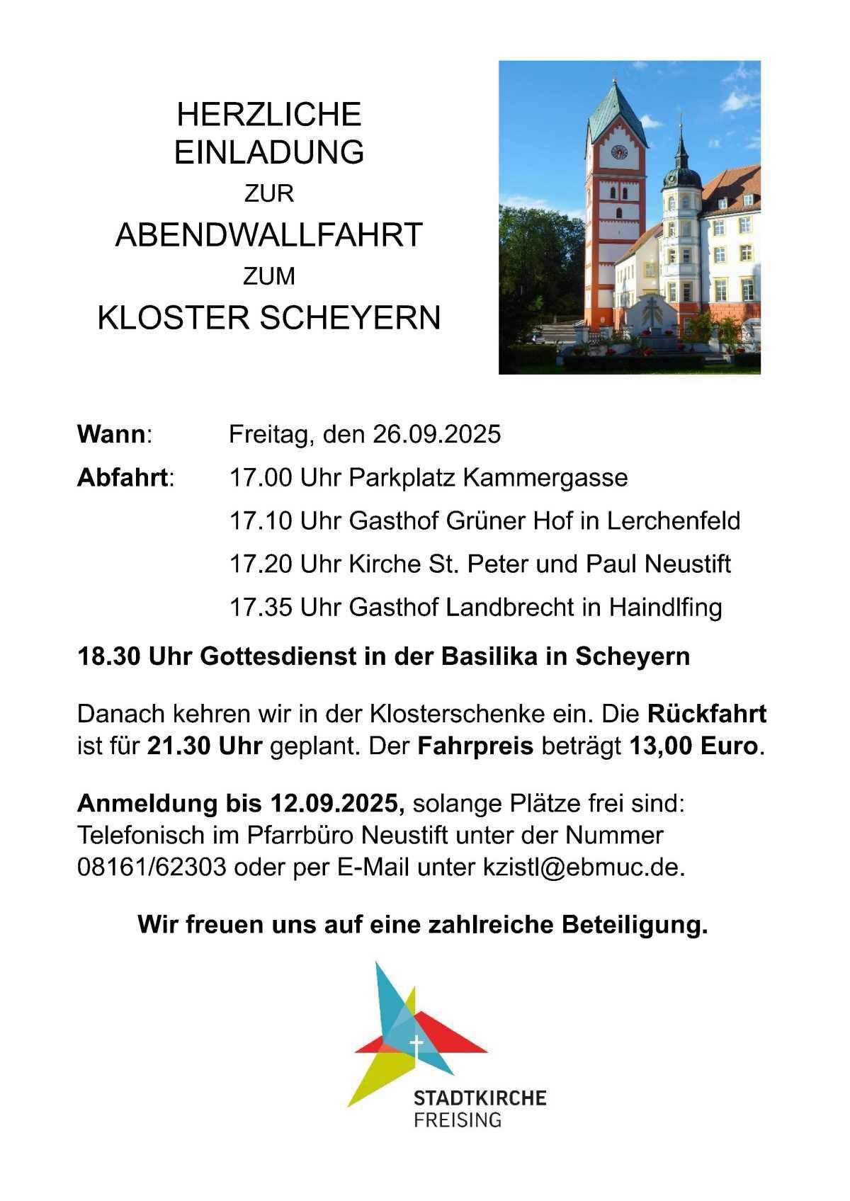 Abendwallfahrt nach Scheyern