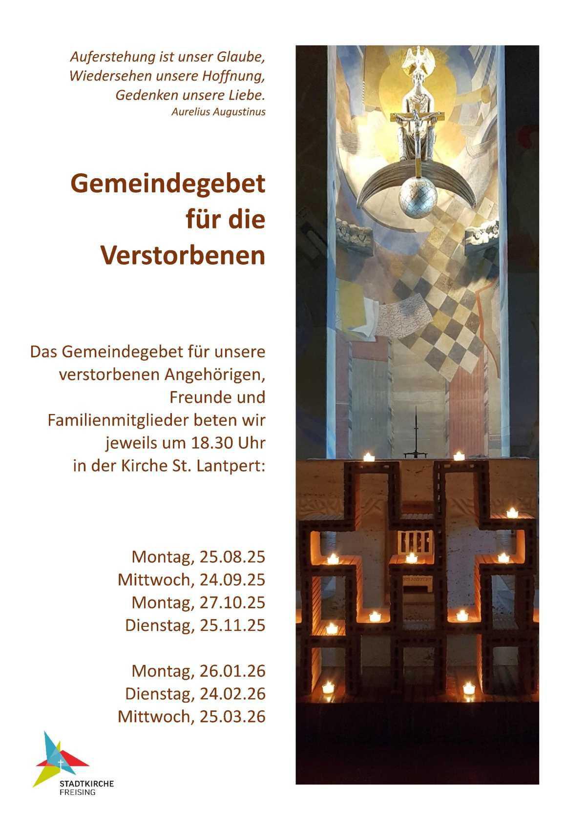 Gemeindegebet für die Verstorbenen