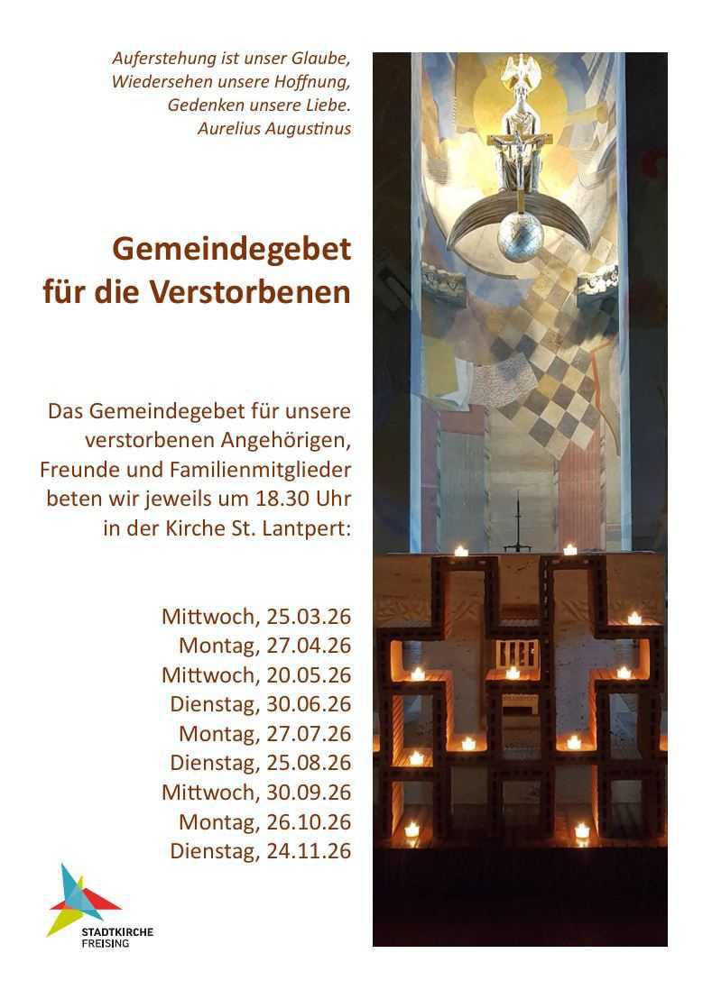 Gemeindegebet für die Verstorbenen