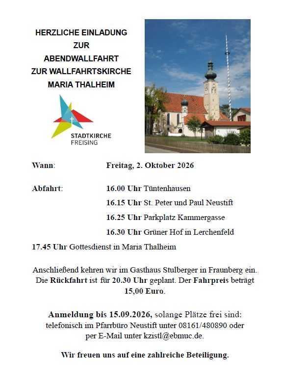 Abendwallfahrt nach Maria Thalheim